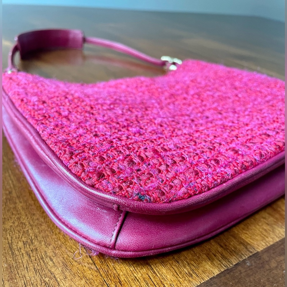 Coach Vintage Y2K Girlie Boucle Hobo Lamb Nappa, Wool, Alpaca, Mohair - Picture 10 of 15